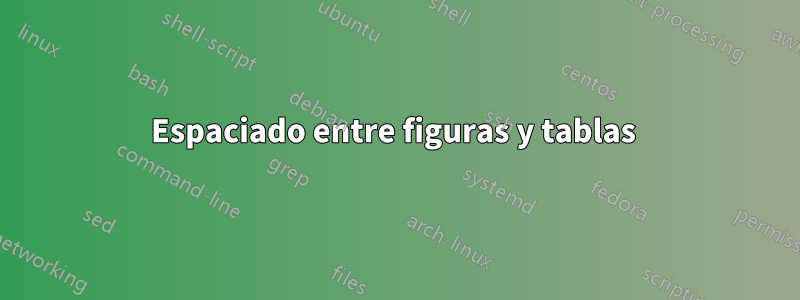 Espaciado entre figuras y tablas 
