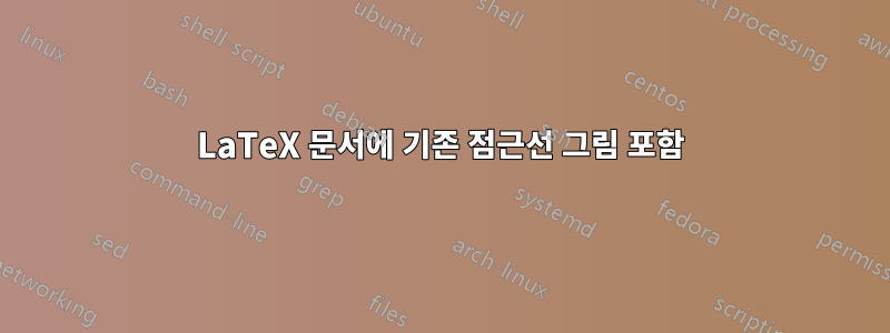 LaTeX 문서에 기존 점근선 그림 포함