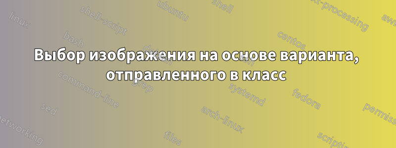 Выбор изображения на основе варианта, отправленного в класс