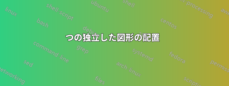 2つの独立した図形の配置 