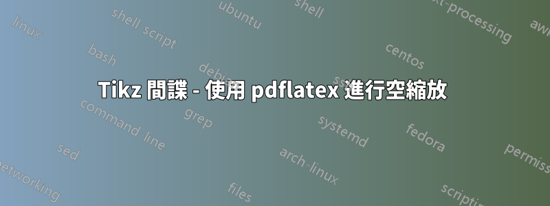 Tikz 間諜 - 使用 pdflatex 進行空縮放