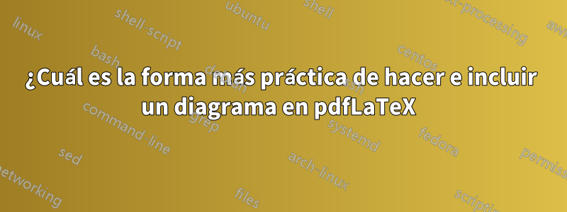 ¿Cuál es la forma más práctica de hacer e incluir un diagrama en pdfLaTeX 