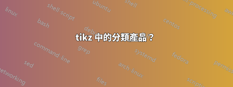 tikz 中的分類產品？