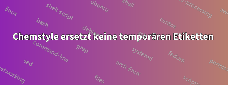 Chemstyle ersetzt keine temporären Etiketten