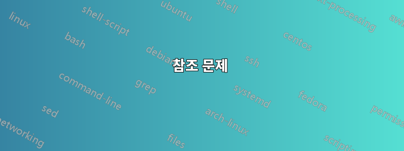 참조 문제