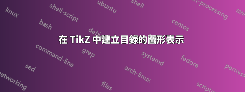 在 TikZ 中建立目錄的圖形表示