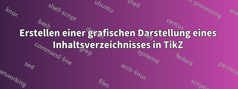 Erstellen einer grafischen Darstellung eines Inhaltsverzeichnisses in TikZ
