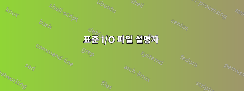 표준 I/O 파일 설명자