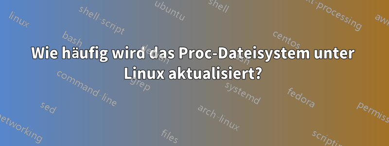 Wie häufig wird das Proc-Dateisystem unter Linux aktualisiert?