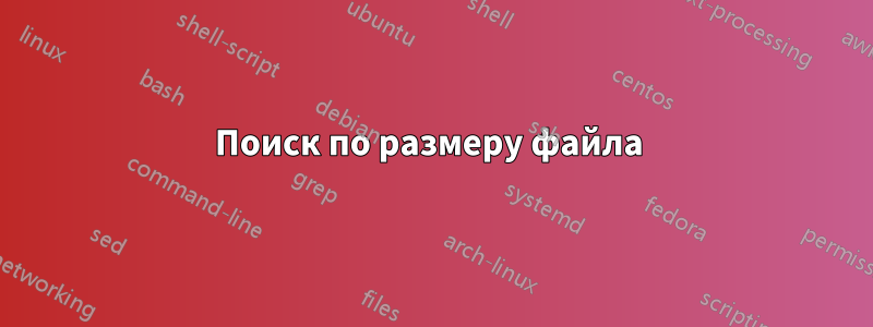 Поиск по размеру файла 