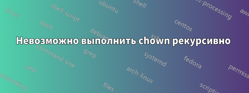 Невозможно выполнить chown рекурсивно