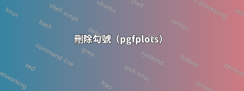 刪除勾號（pgfplots）