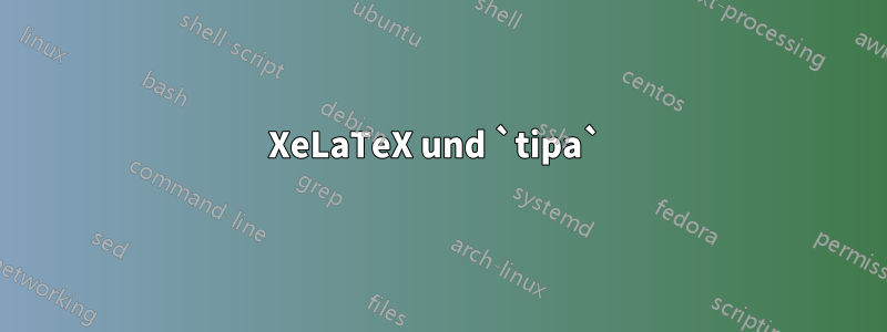 XeLaTeX und `tipa` 