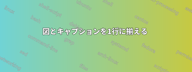 図とキャプションを1行に揃える