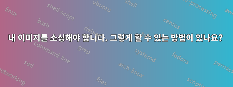 내 이미지를 소싱해야 합니다. 그렇게 할 수 있는 방법이 있나요?