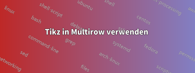 Tikz in Multirow verwenden