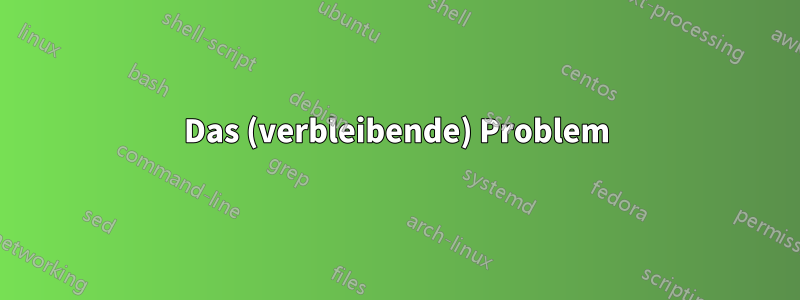 Das (verbleibende) Problem