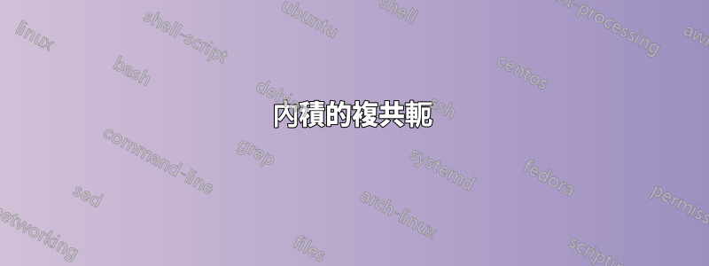 內積的複共軛