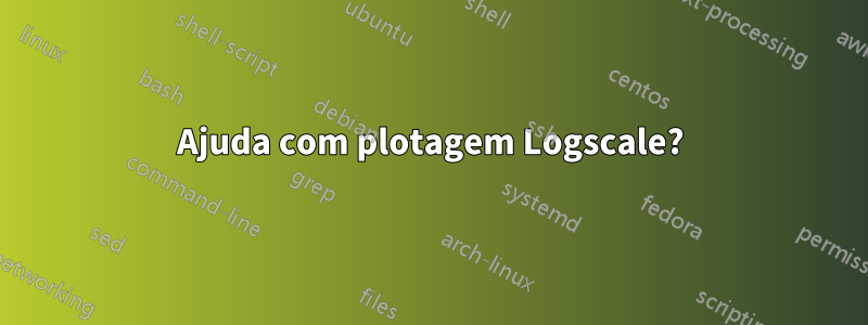 Ajuda com plotagem Logscale?