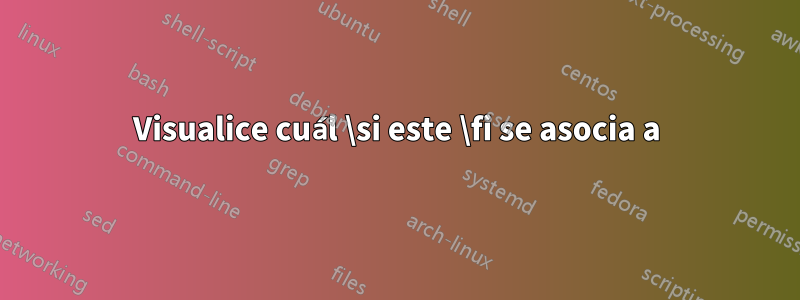 Visualice cuál \si este \fi se asocia a