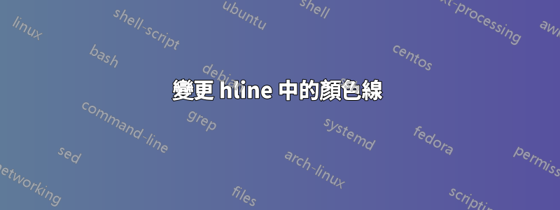 變更 hline 中的顏色線