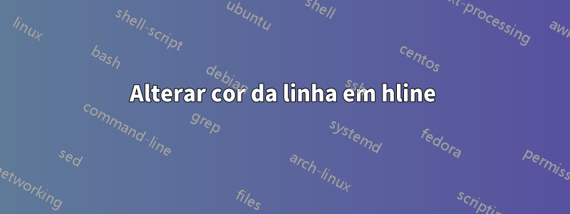 Alterar cor da linha em hline