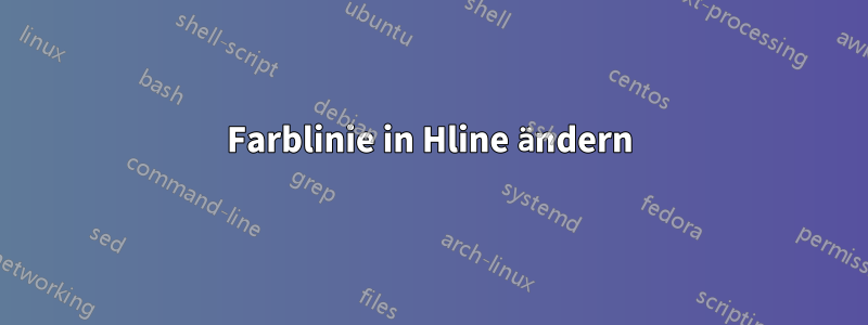 Farblinie in Hline ändern
