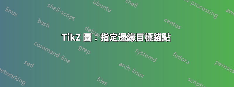 TikZ 圖：指定邊緣目標錨點