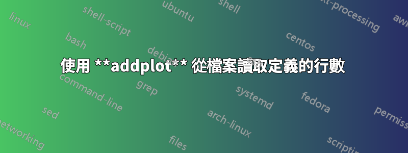 使用 **addplot** 從檔案讀取定義的行數