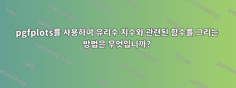 pgfplots를 사용하여 유리수 지수와 관련된 함수를 그리는 방법은 무엇입니까?