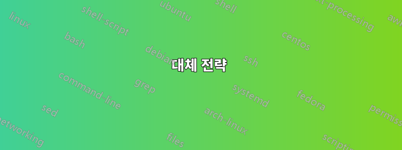 대체 전략