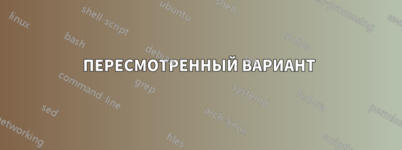 ПЕРЕСМОТРЕННЫЙ ВАРИАНТ