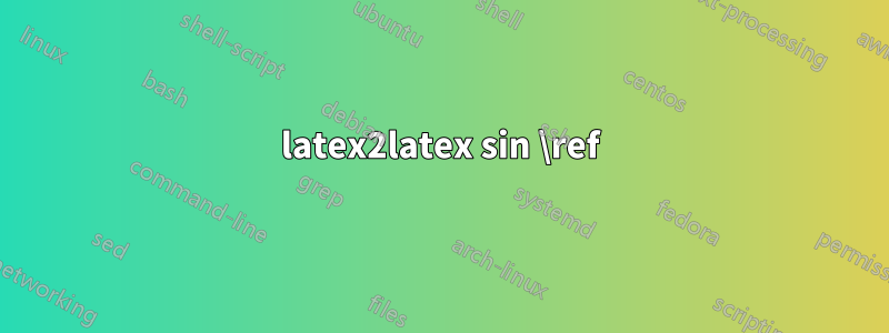 latex2latex sin \ref