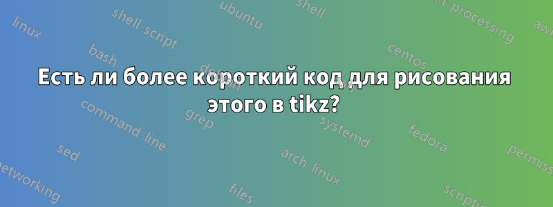 Есть ли более короткий код для рисования этого в tikz?