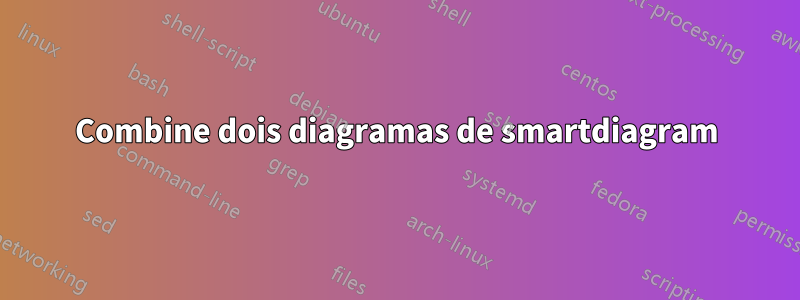 Combine dois diagramas de smartdiagram