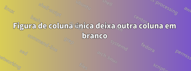 Figura de coluna única deixa outra coluna em branco