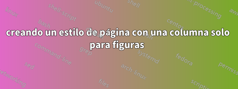 creando un estilo de página con una columna solo para figuras 