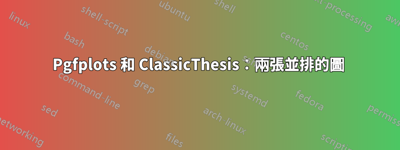 Pgfplots 和 ClassicThesis：兩張並排的圖