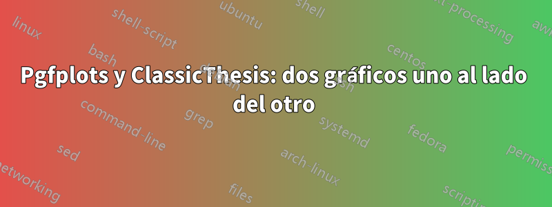 Pgfplots y ClassicThesis: dos gráficos uno al lado del otro