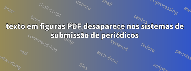 texto em figuras PDF desaparece nos sistemas de submissão de periódicos