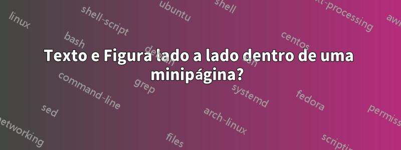 Texto e Figura lado a lado dentro de uma minipágina? 