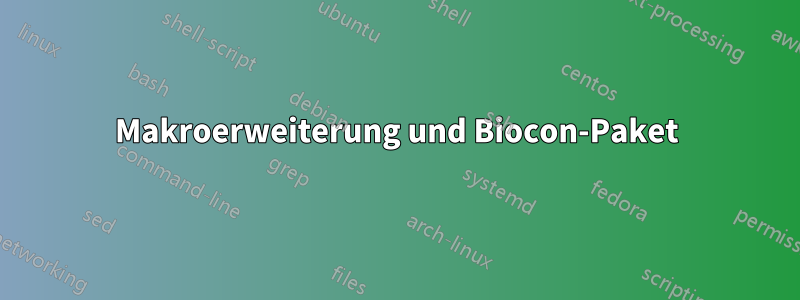 Makroerweiterung und Biocon-Paket