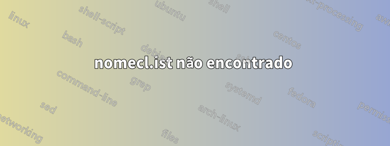 nomecl.ist não encontrado