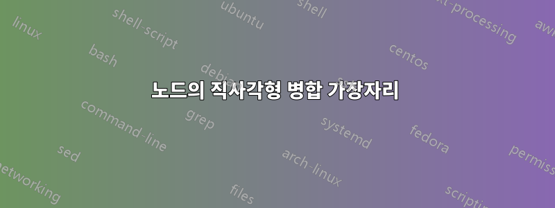 노드의 직사각형 병합 가장자리