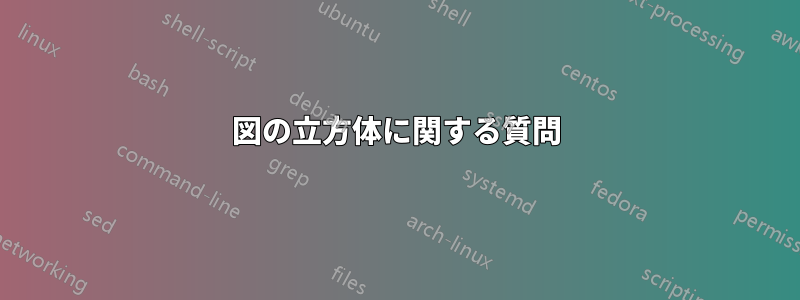 図の立方体に関する質問