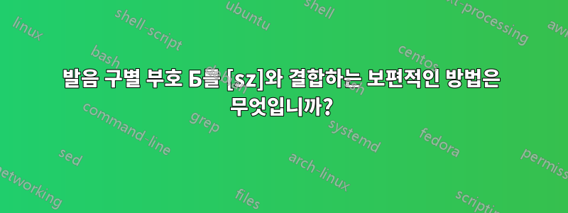 발음 구별 부호 Б를 [sz]와 결합하는 보편적인 방법은 무엇입니까?