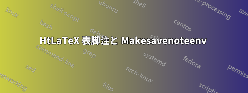 HtLaTeX 表脚注と Makesavenoteenv