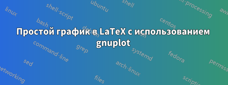 Простой график в LaTeX с использованием gnuplot