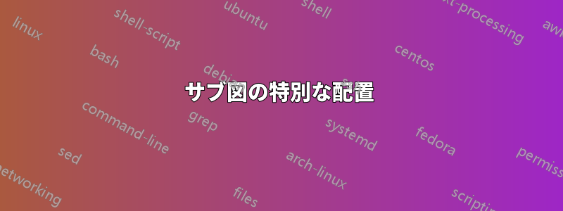 サブ図の特別な配置