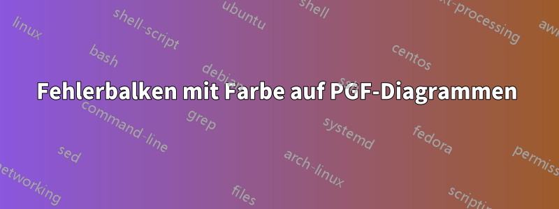 Fehlerbalken mit Farbe auf PGF-Diagrammen